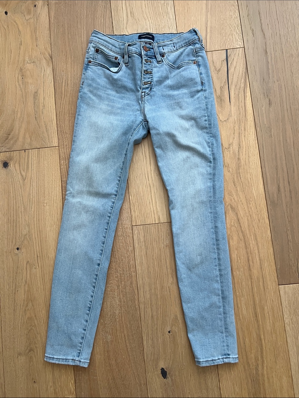 J. Crew Light Blue 9” High-Rise Toothpick Jeans